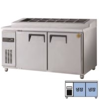 그랜드우성 고급형 간냉식 1500토핑테이블냉장고(올스텐) 업소용 김밥냉장고